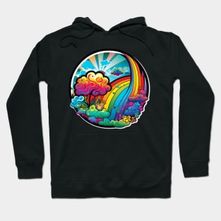 Groovy Psychedelic Rainbow Hoodie